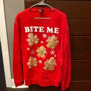 Women’s holiday gingerbread sweatshirt